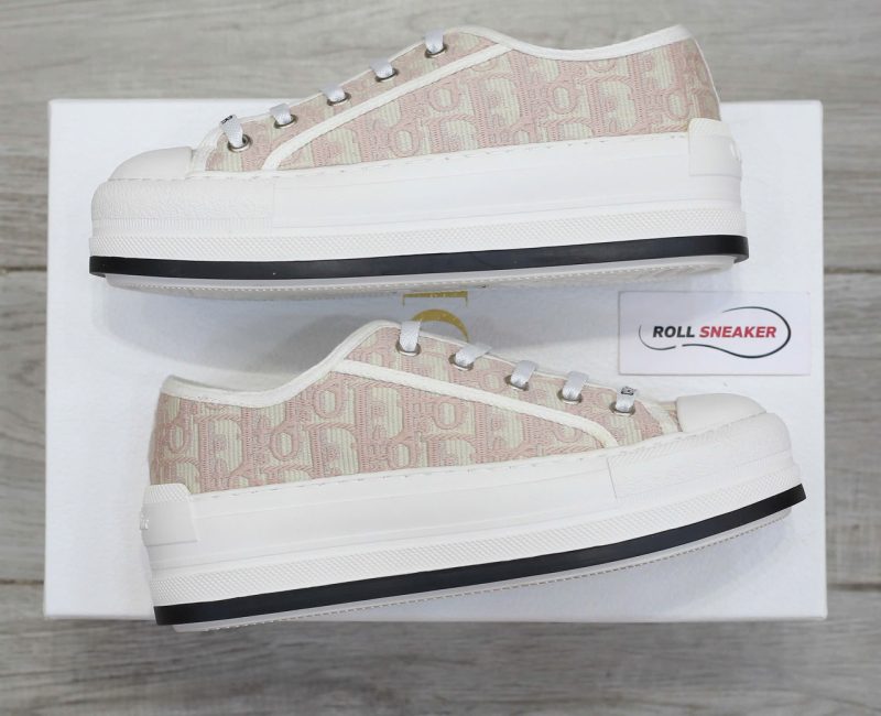 WALK’N’DIOR PLATFORM SNEAKER Nude Dior Oblique Embroidered Cotton