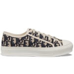 Giày WALK'N'DIOR SNEAKER Deep Blue Dior Oblique Embroidered Cotton