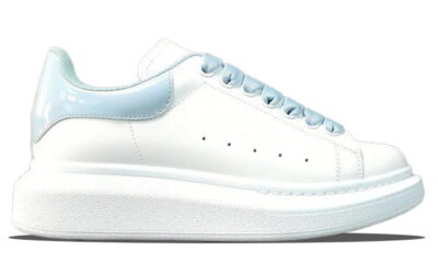 Giày Alexander Mcqueen Gót Blue Baby Bóng Like Auth