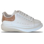 Giày Alexander Mcqueen Trắng Gót Nâu Trong Like Auth