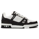Giày Louis Vuitton LV Trainer Monogram Denim Black Like Auth