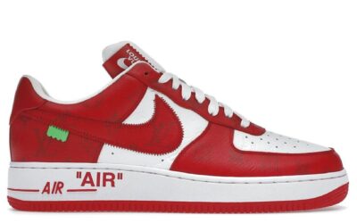 Giày Louis Vuitton x Nike Air Force 1 Low By Virgil Abloh ‘Red’ Best Quality