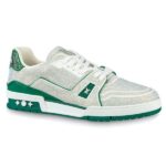Giày Louis Vuitton Lv Trainer #54 Signature Green Strass