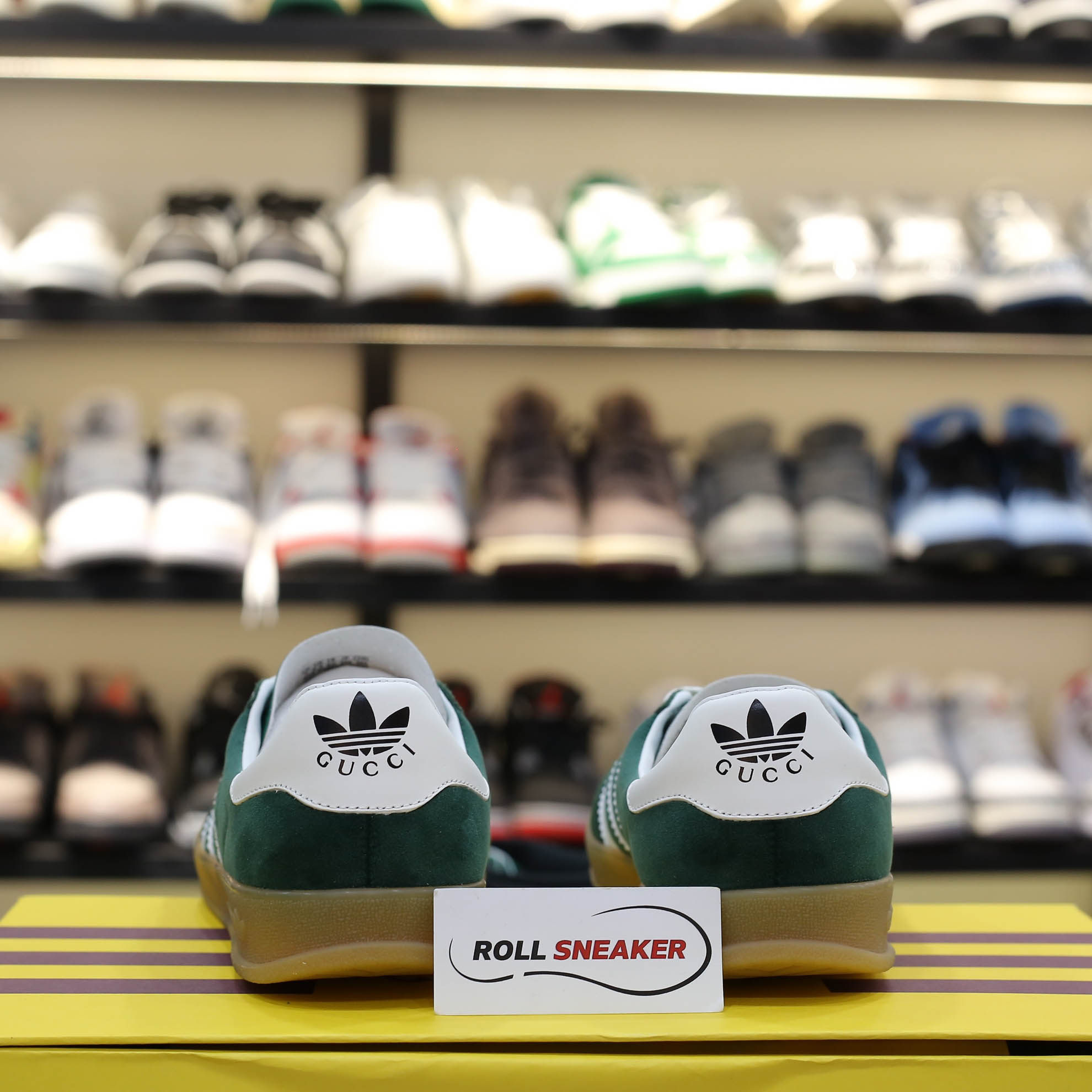 Adidas x Gucci Gazelle ‘Green White’ Like Auth