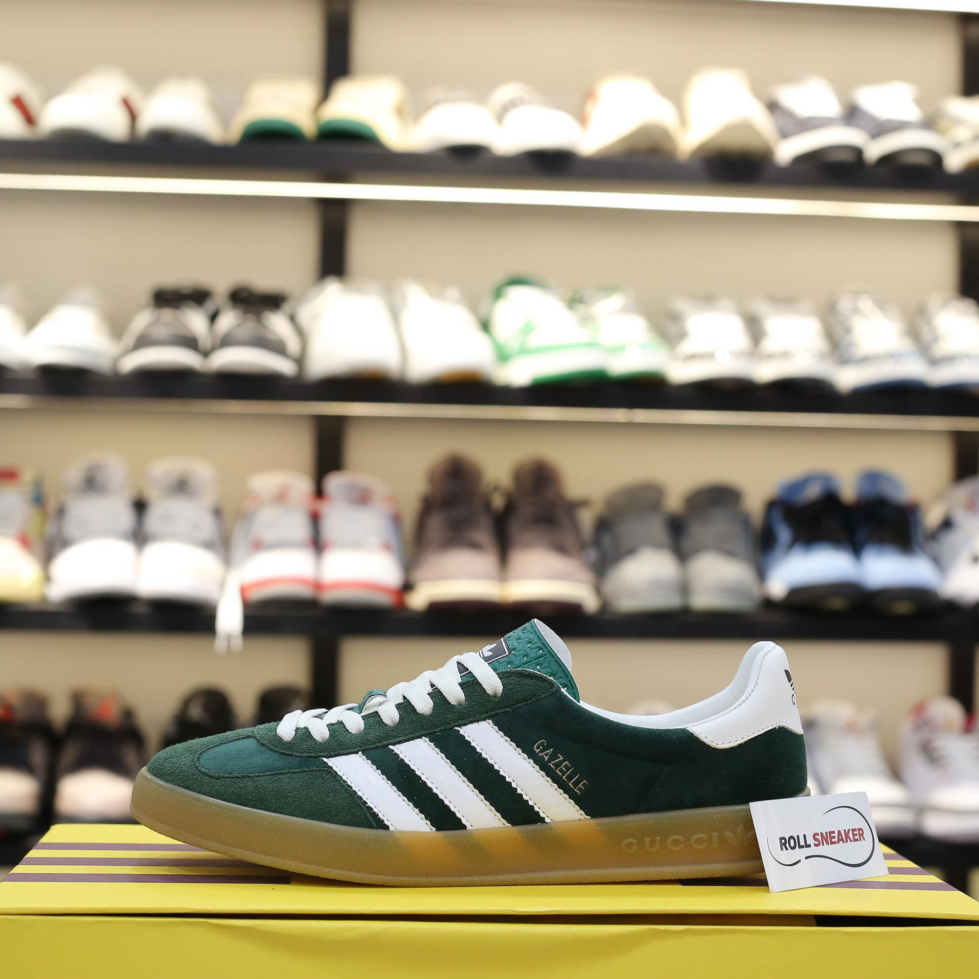 Adidas x Gucci Gazelle ‘Green White’ Like Auth