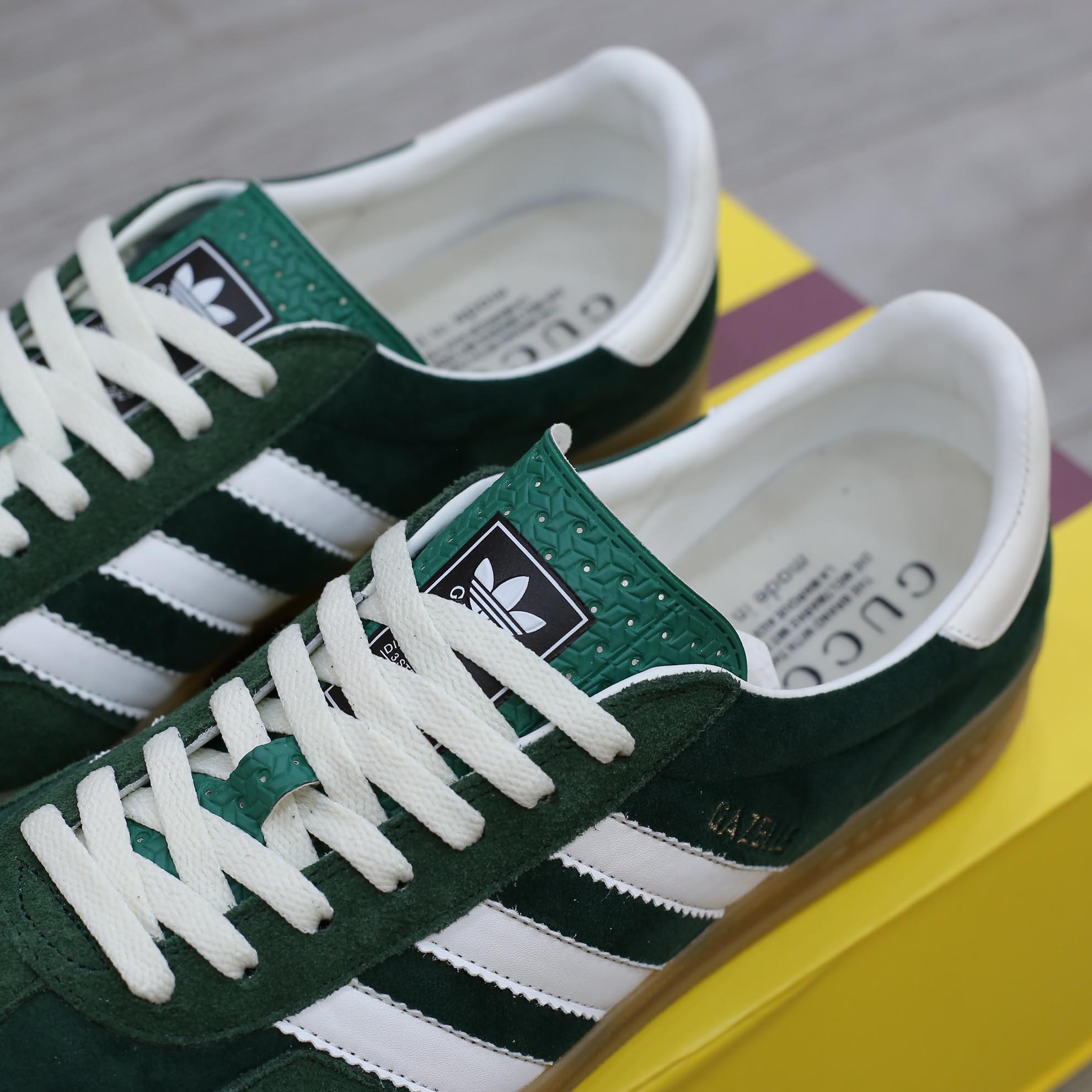 Adidas x Gucci Gazelle ‘Green White’ Like Auth