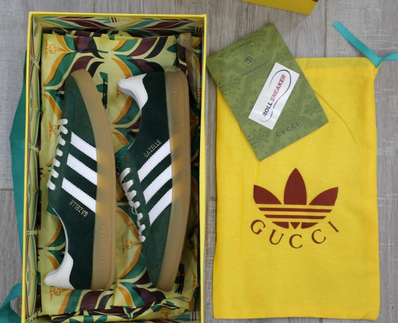 Adidas x Gucci Gazelle ‘Green White’ Like Auth