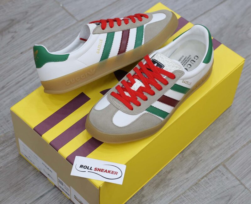 Adidas x Gucci Gazelle White Green Red Men’s Like Auth