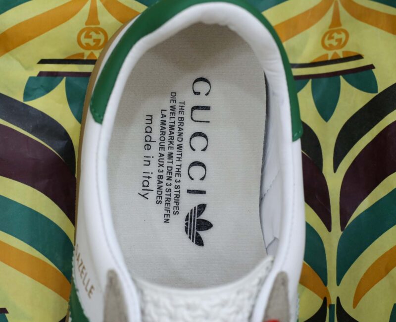 Adidas x Gucci Gazelle White Green Red Men’s Like Auth