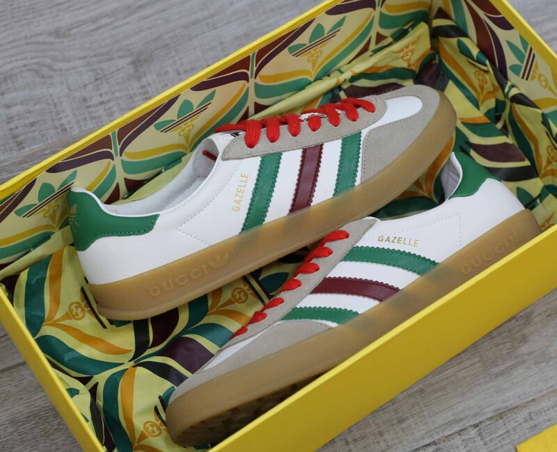 Adidas x Gucci Gazelle White Green Red Men’s Like Auth