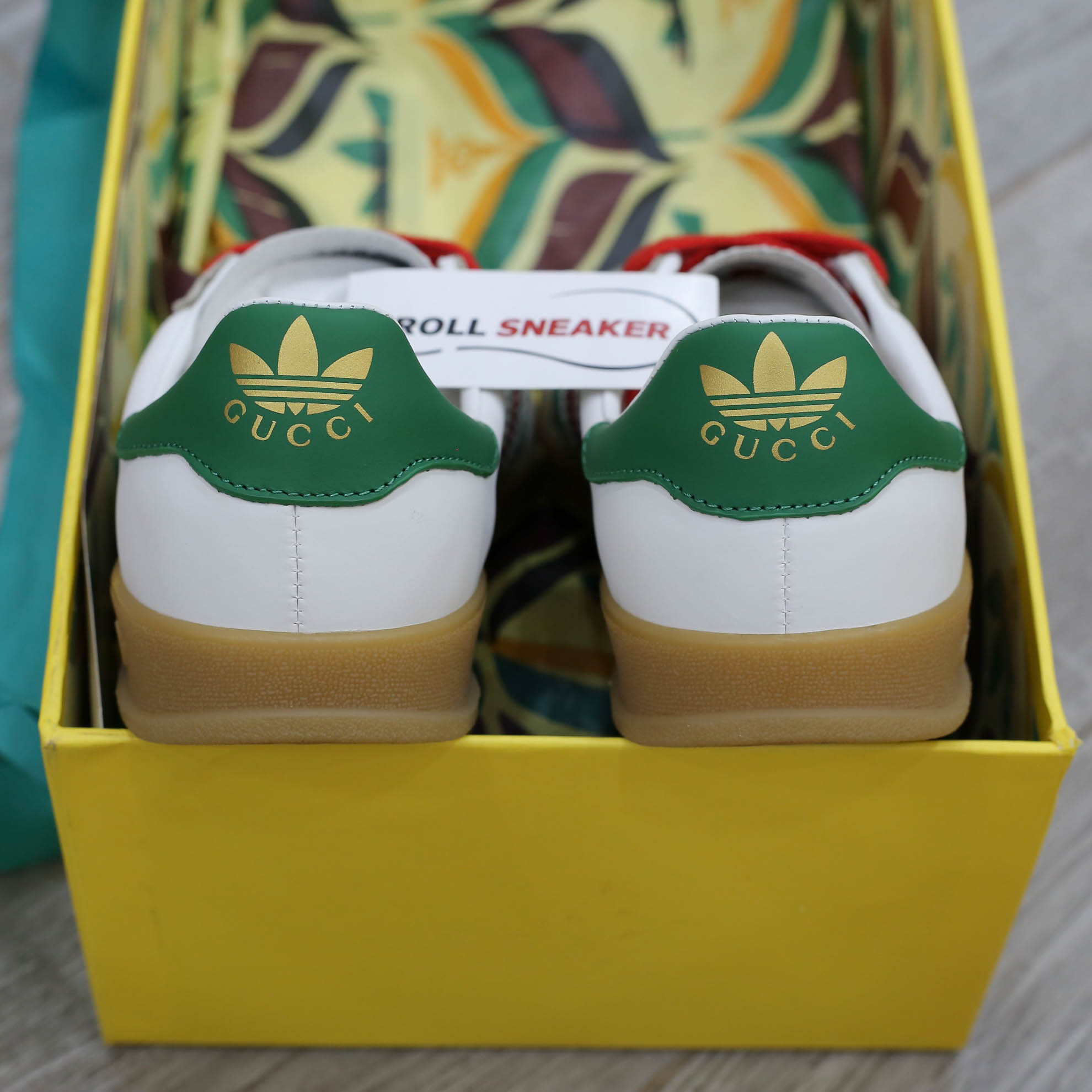 Adidas x Gucci Gazelle White Green Red Men’s Like Auth