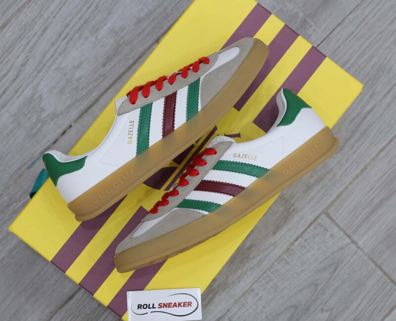 Adidas x Gucci Gazelle White Green Red Men’s Like Auth