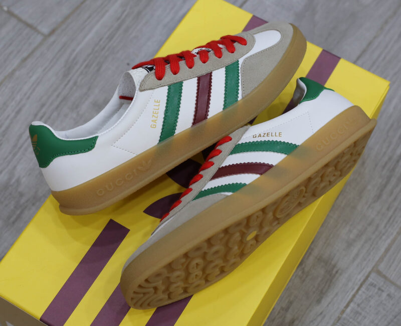 Adidas x Gucci Gazelle White Green Red Men’s Like Auth