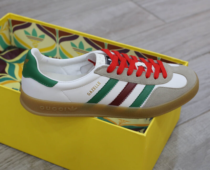 Adidas x Gucci Gazelle White Green Red Men’s Like Auth