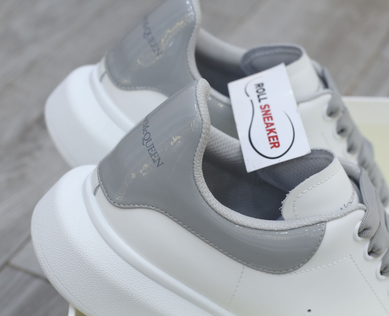 Giày Alexander Mcqueen Gót Xám Bóng Like Auth