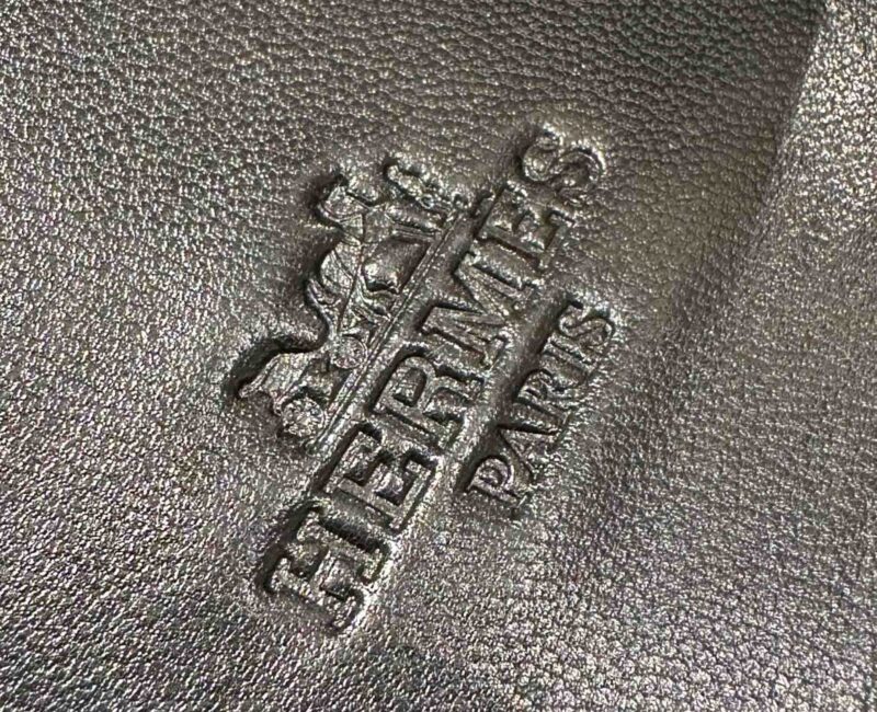 Dép Hermes Nam Full Đen Da Epsom (Sần) Best Quality