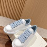 Giày Alexander Mcqueen Gót Blue Baby Bóng Like Auth