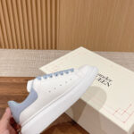 Giày Alexander Mcqueen Gót Blue Baby Bóng Like Auth