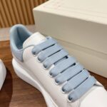 Giày Alexander Mcqueen Gót Blue Baby Bóng Like Auth