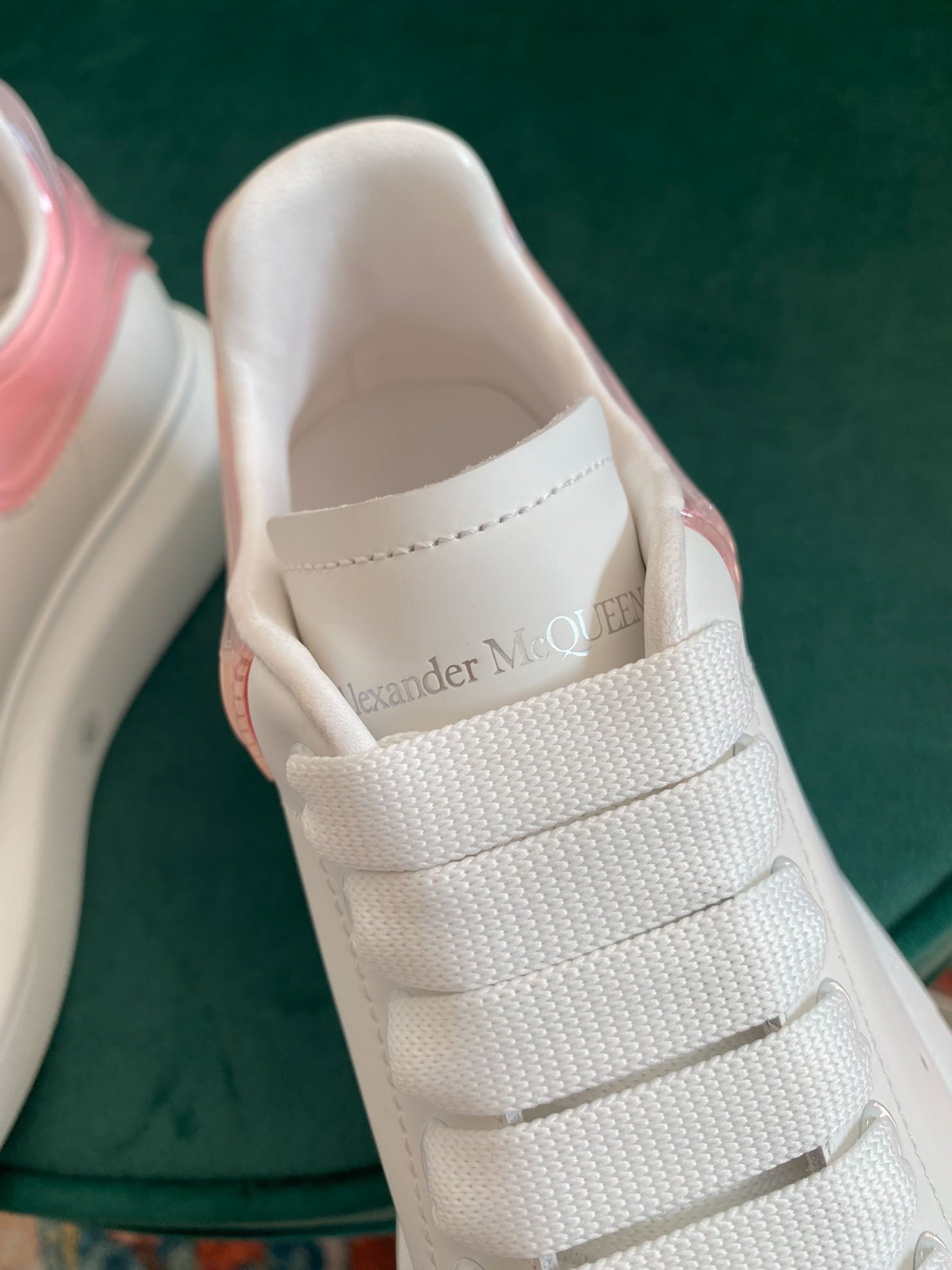 Giày Alexander Mcqueen Gót Hồng Trong