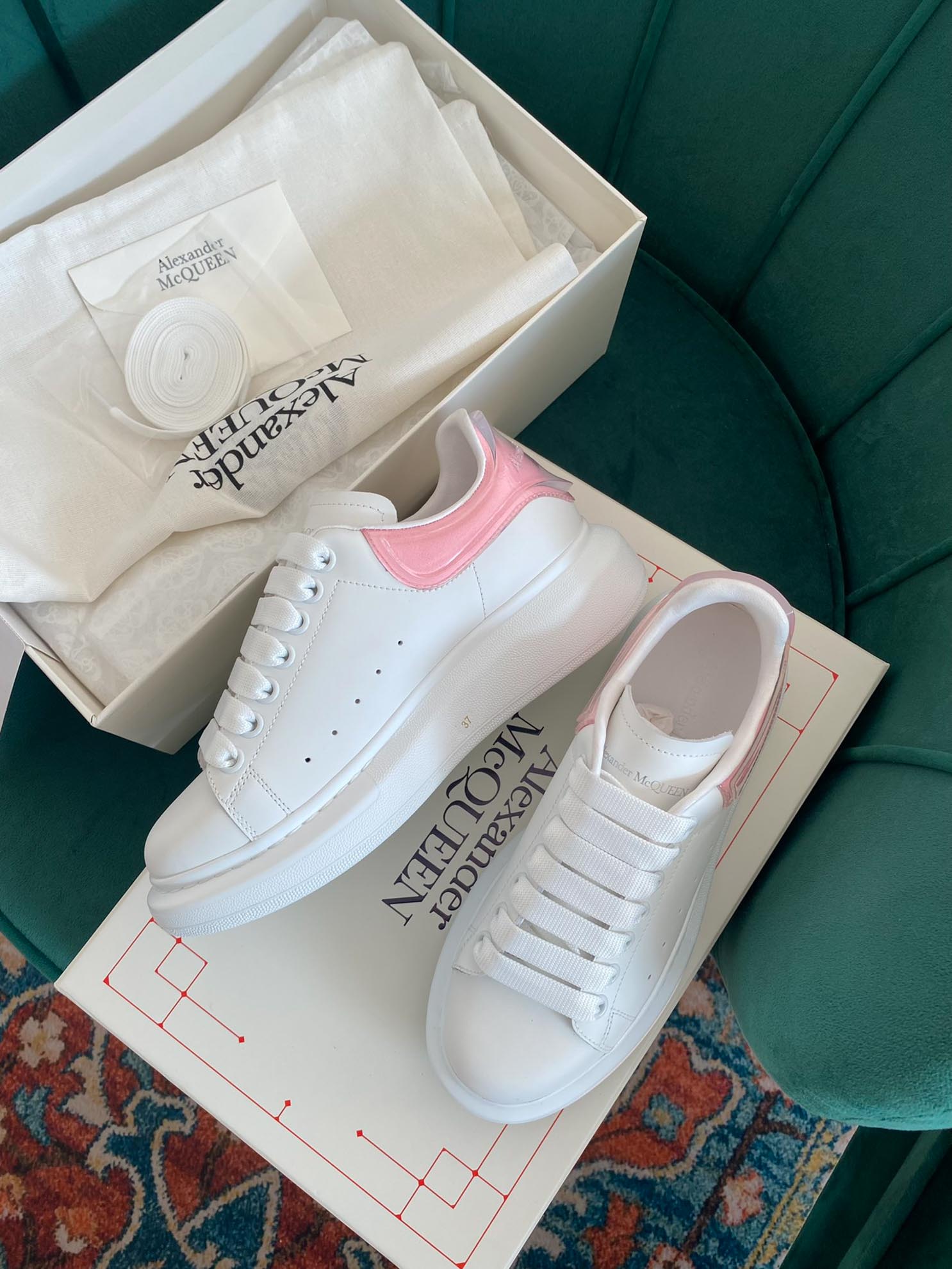 Giày Alexander Mcqueen Gót Hồng Trong