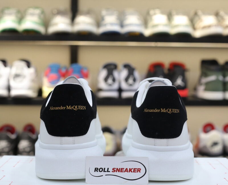 Giày Alexander Mcqueen gót Nhung Đen Best Quality