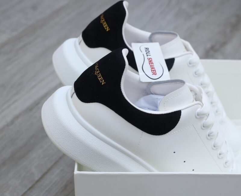 Giày Alexander Mcqueen gót Nhung Đen Best Quality