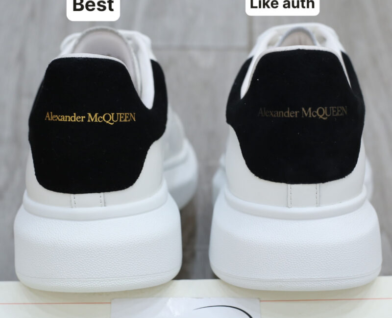Giày Alexander Mcqueen gót Nhung Đen Best Quality