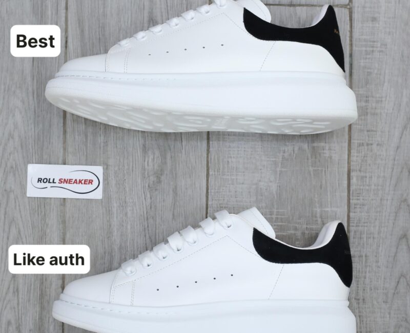 Giày Alexander Mcqueen gót Nhung Đen Best Quality