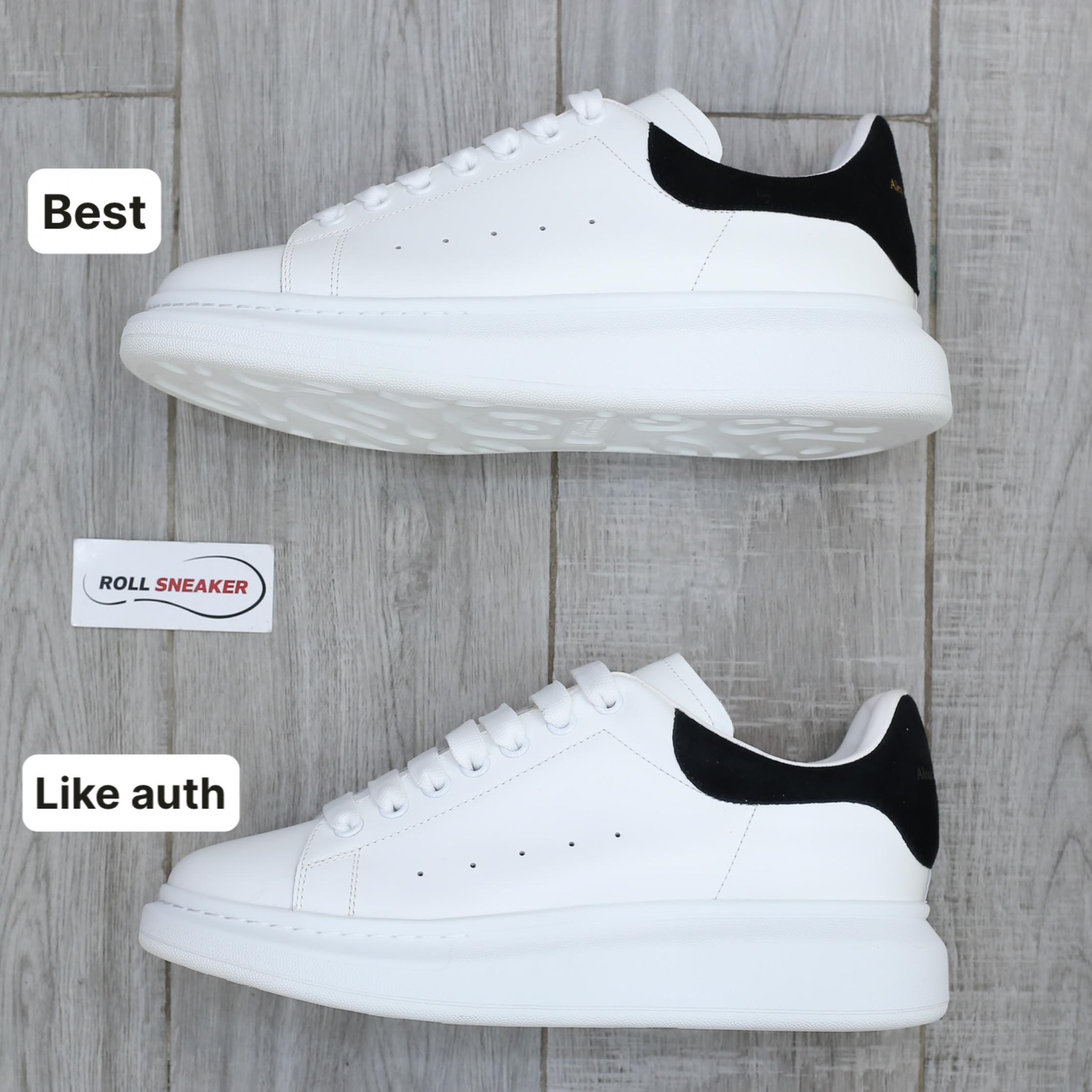 Giày Alexander Mcqueen gót Nhung Đen Best Quality