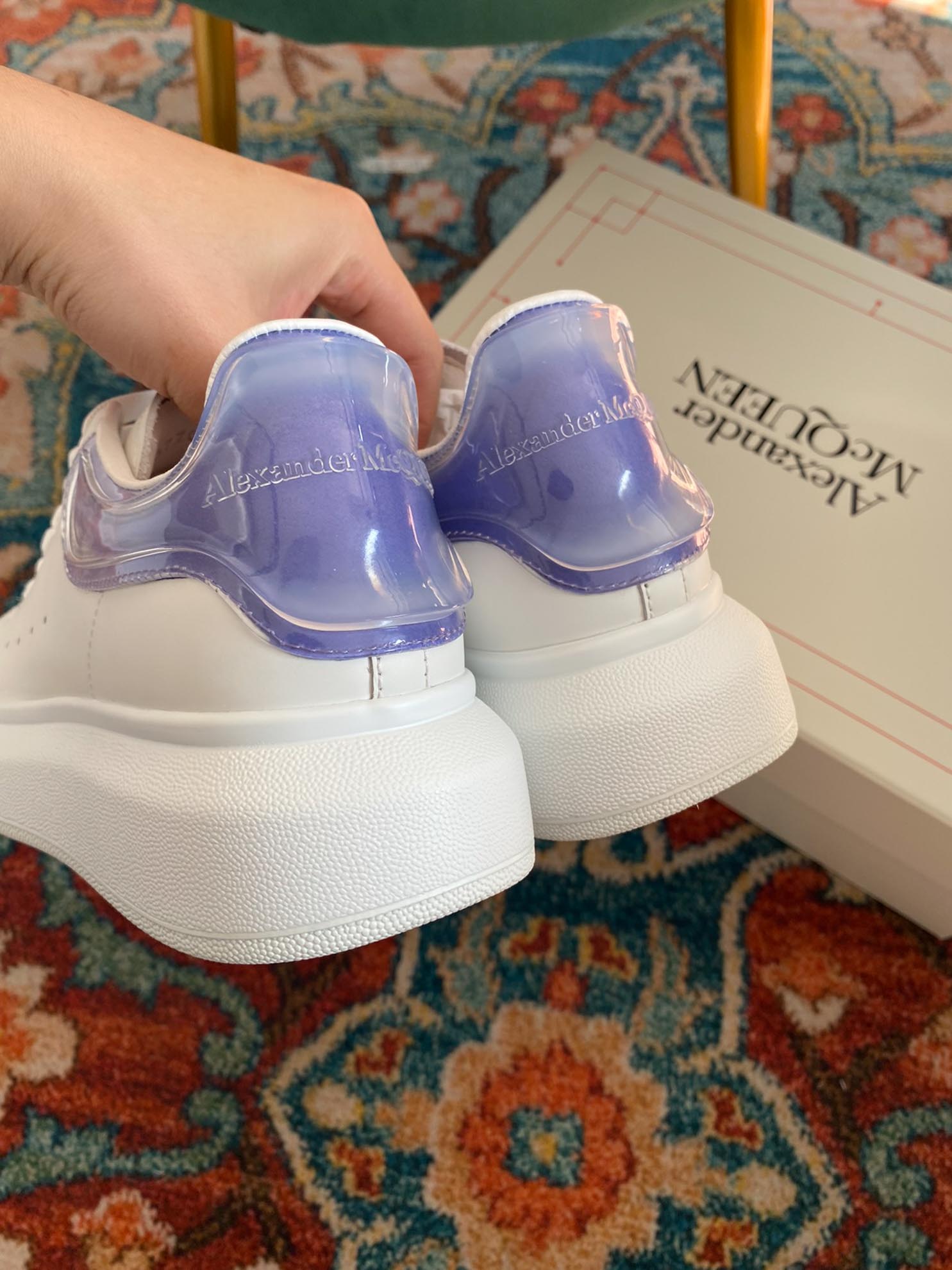 Giày Alexander Mcqueen Gót Tím Trong Like Auth