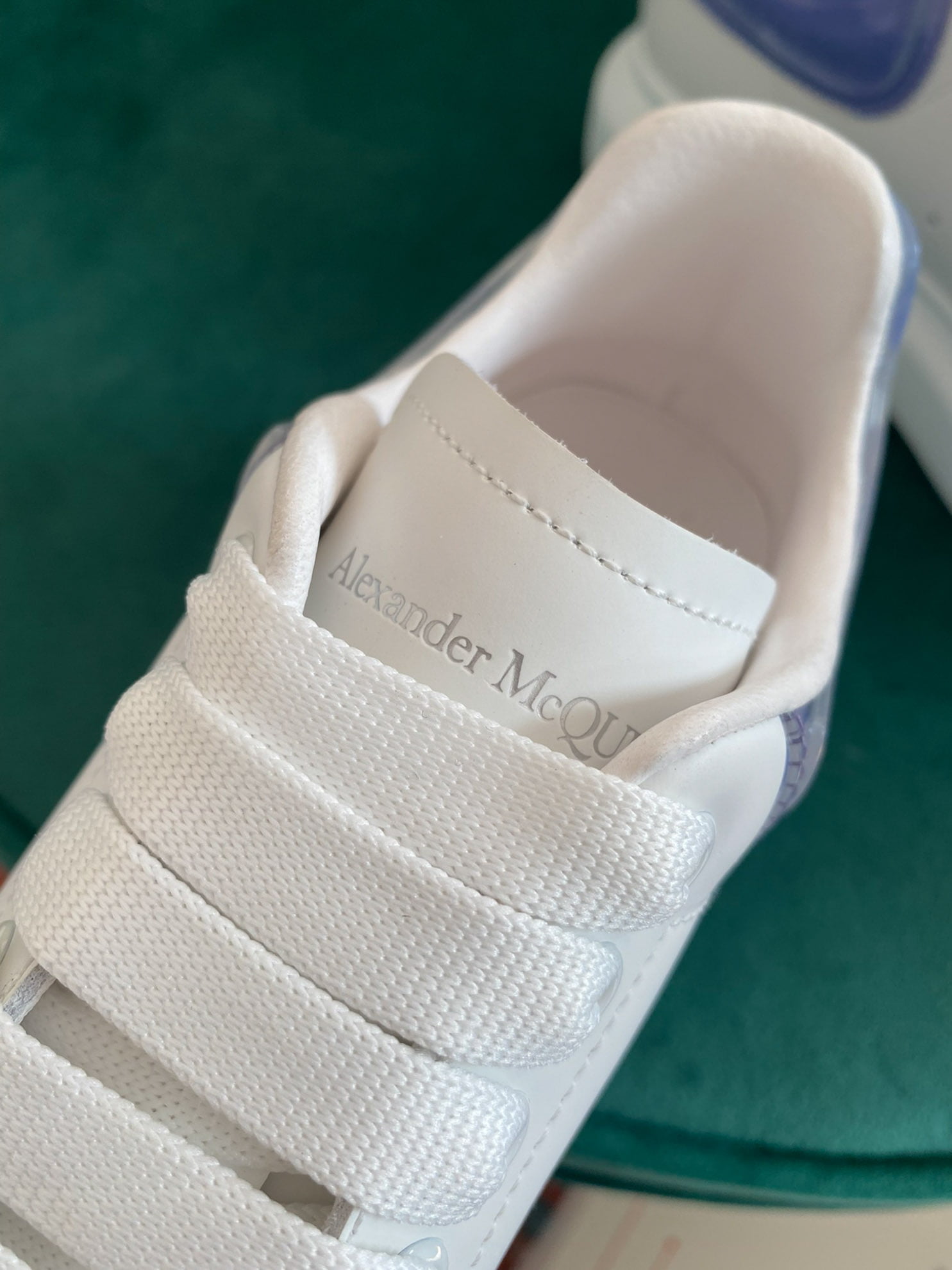 Giày Alexander Mcqueen Gót Tím Trong Like Auth