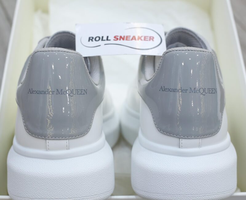 Giày Alexander Mcqueen Gót Xám Bóng Like Auth