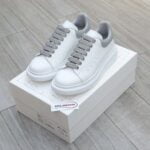 Giày Alexander Mcqueen Gót Xám Bóng Like Auth