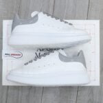 Giày Alexander Mcqueen Gót Xám Bóng Like Auth