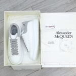 Giày Alexander Mcqueen Gót Xám Bóng Like Auth