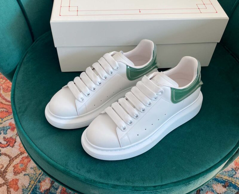 Giày Alexander Mcqueen Gót Xanh Lá Trong