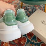 Giày Alexander Mcqueen Gót Xanh Lá Trong