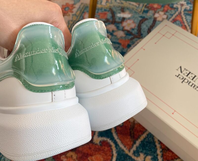 Giày Alexander Mcqueen Gót Xanh Lá Trong