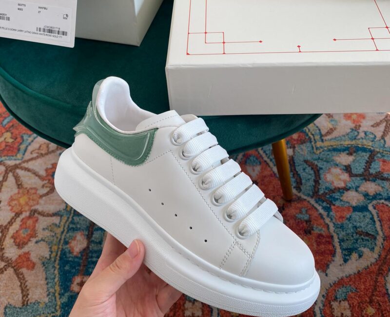 Giày Alexander Mcqueen Gót Xanh Lá Trong