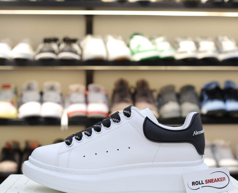 Giày Alexander Mcqueen Trắng Gót Chữ Trắng Nổi Like Auth