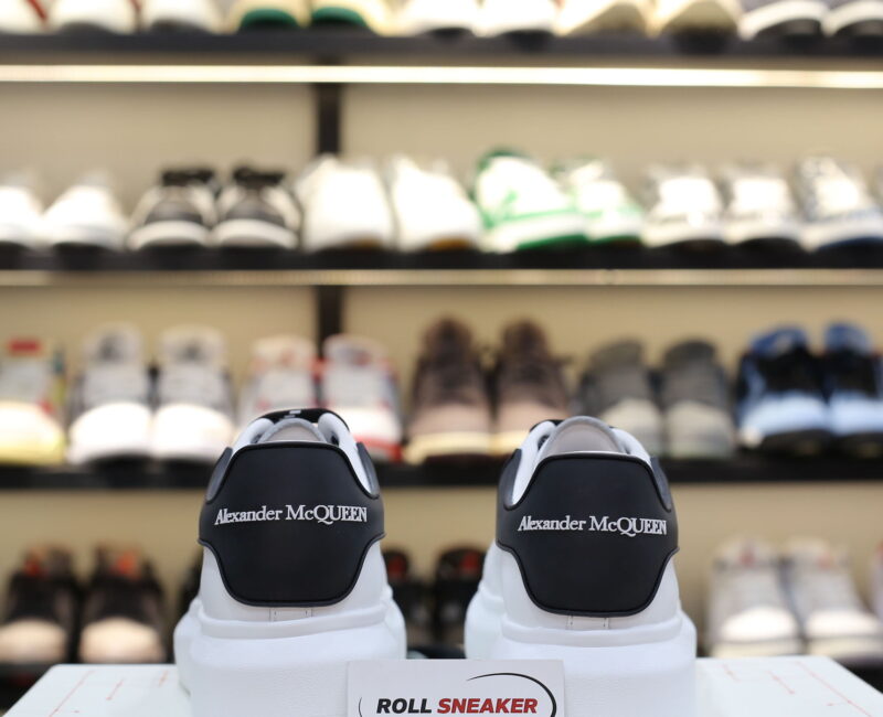 Giày Alexander Mcqueen Trắng Gót Chữ Trắng Nổi Like Auth