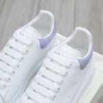 Giày Alexander Mcqueen Trắng Gót Da Blue Baby