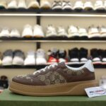Giày Gucci GG Sneaker Brown leather họa tiết Orignal GG canvas Best Quality