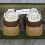 Giày Gucci GG Sneaker Brown leather họa tiết Orignal GG canvas Best Quality