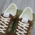Giày Gucci GG Sneaker Brown leather họa tiết Orignal GG canvas Best Quality