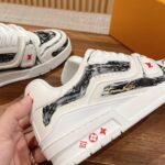 Giày Louis Vuitton Lv Trainer #54 Black Printed Calf Leather