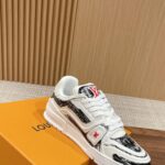 Giày Louis Vuitton Lv Trainer #54 Black Printed Calf Leather