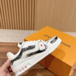 Giày Louis Vuitton Lv Trainer #54 Black Printed Calf Leather