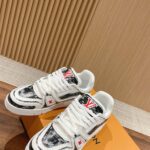 Giày Louis Vuitton Lv Trainer #54 Black Printed Calf Leather